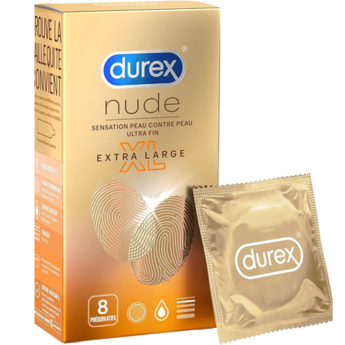 DUREX Nude XL boîte de 8